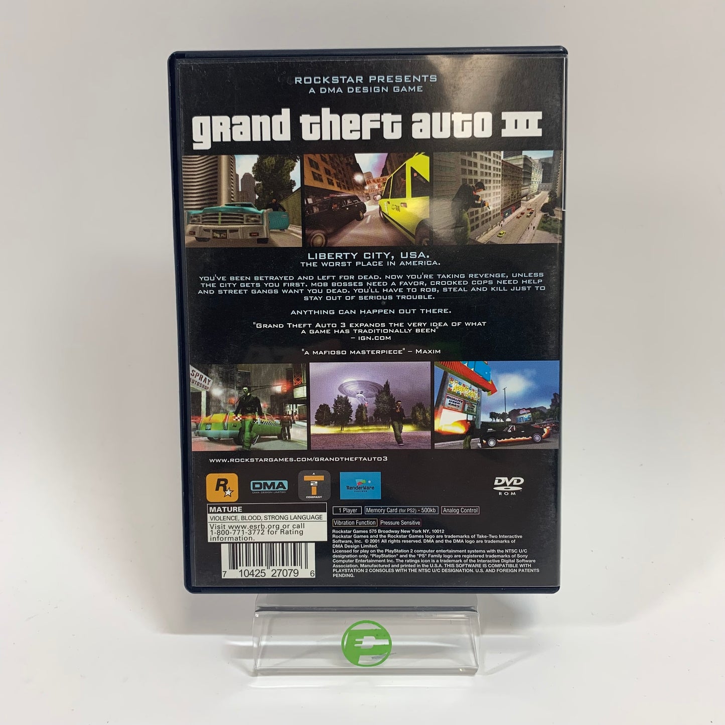 Grand Theft Auto III (Sony PlayStation 2 PS2, 2001)