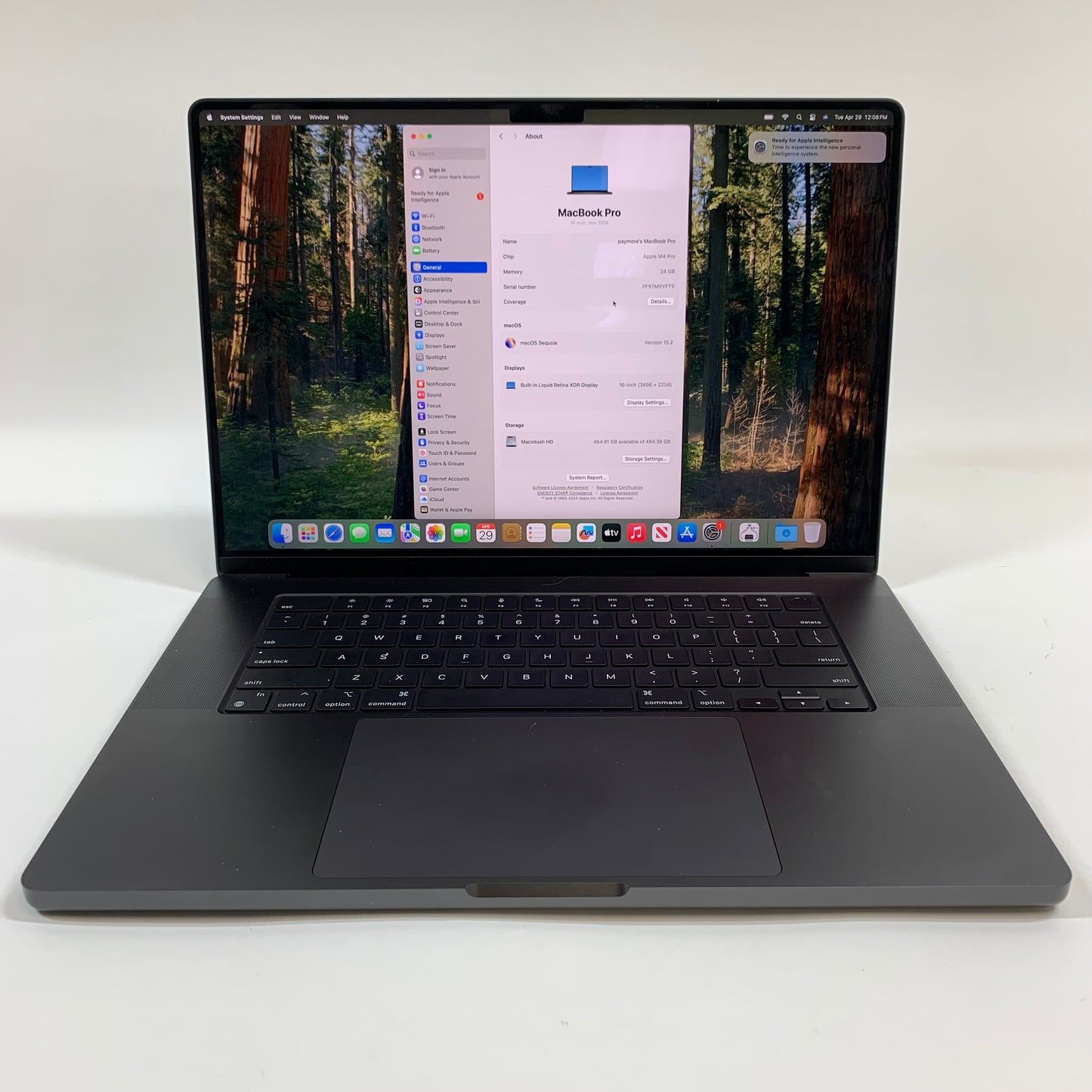 2024 Apple MacBook Pro 16" M4 PRO 4.0GHz 24GB RAM 512GB SSD A3403