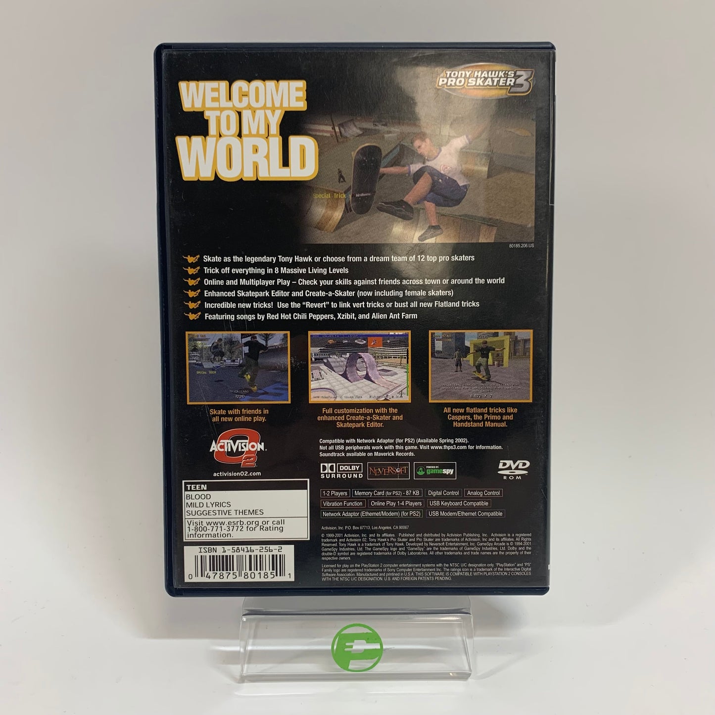 Tony Hawk's Pro Skater 3 (Sony PlayStation 2 PS2, 2001)