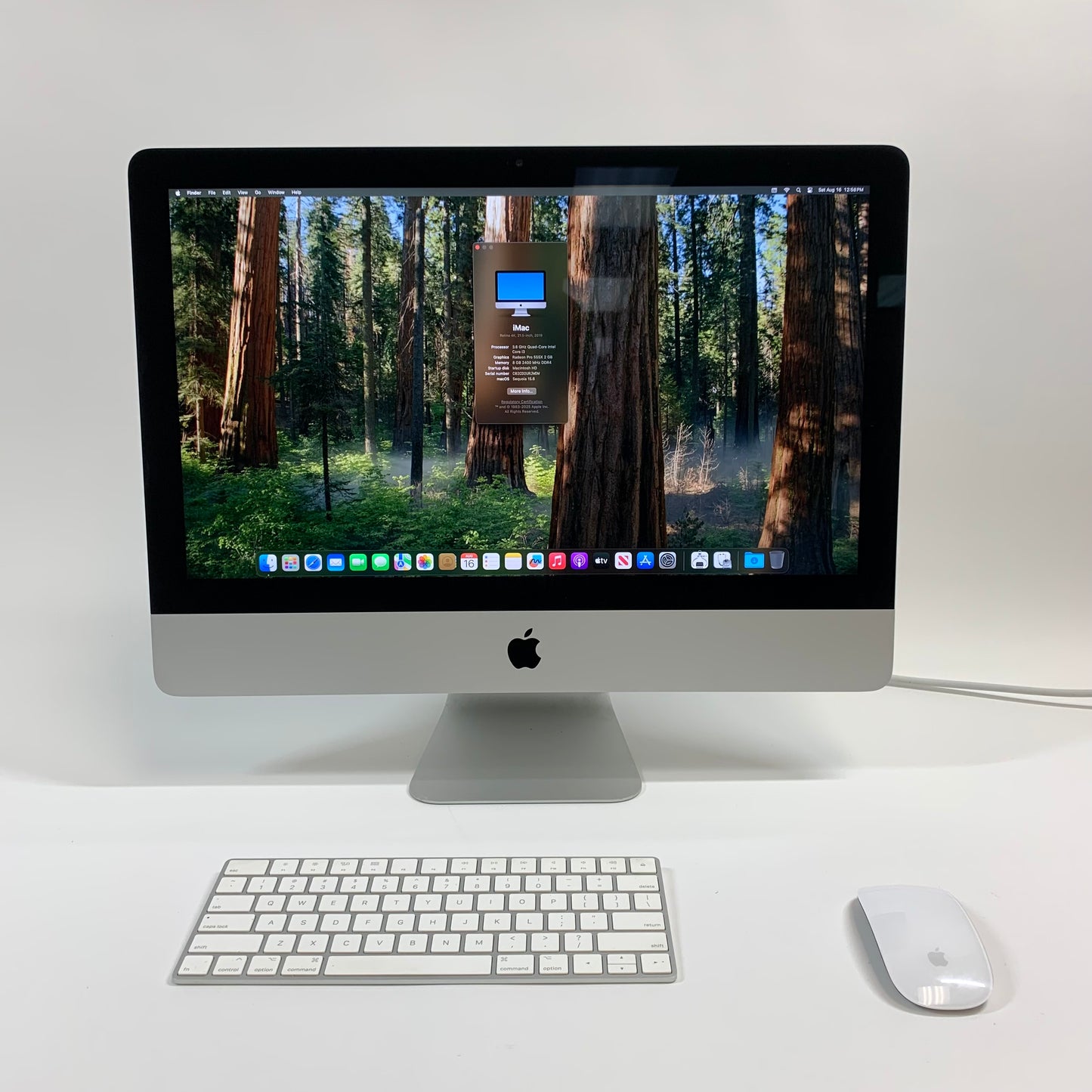 2019 Apple iMac 21.5" i3 3.6GHz 8GB RAM 1TB HDD Silver MRT32LL/A