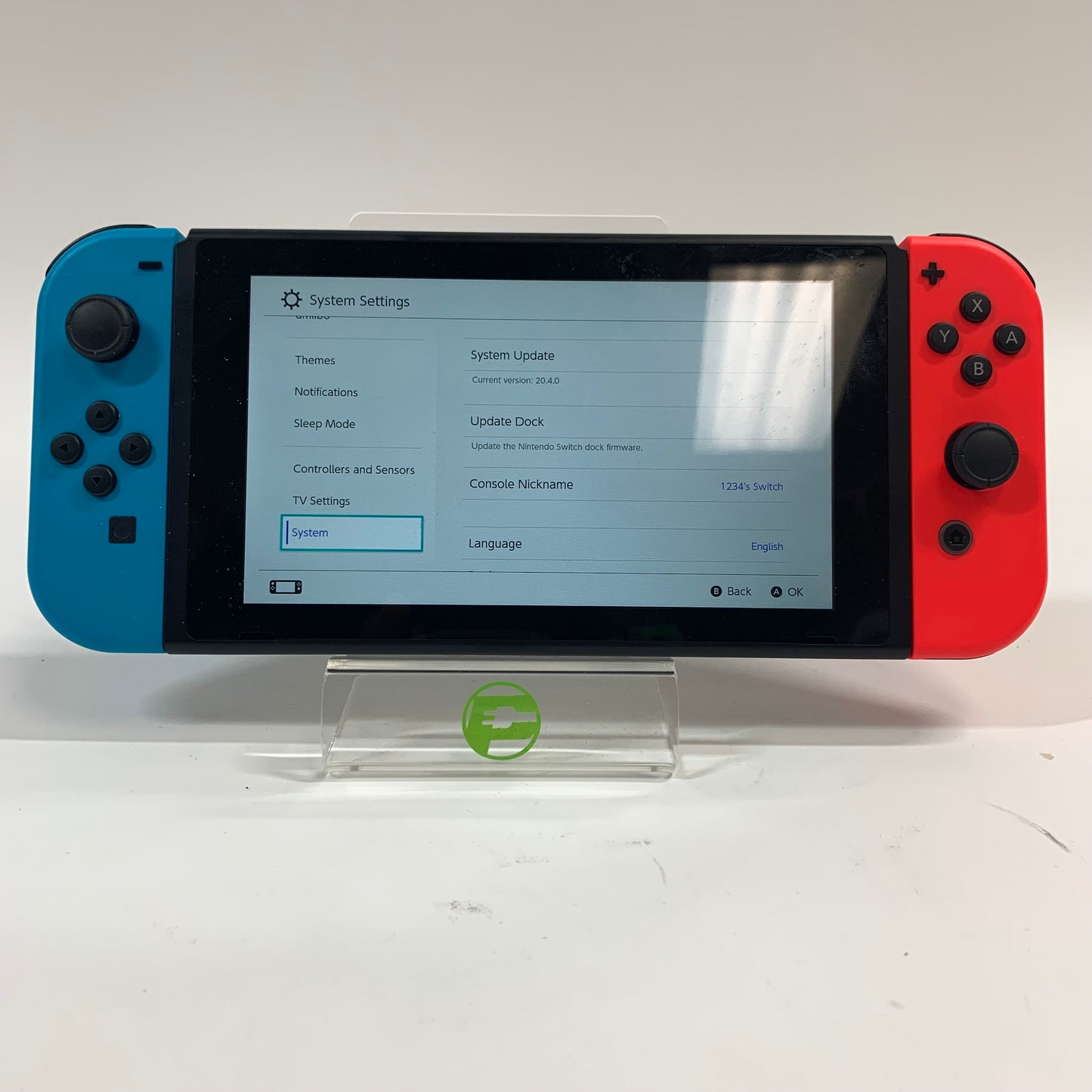 Nintendo Switch v2 Video Game Console HAC-001(-01) Red/Blue