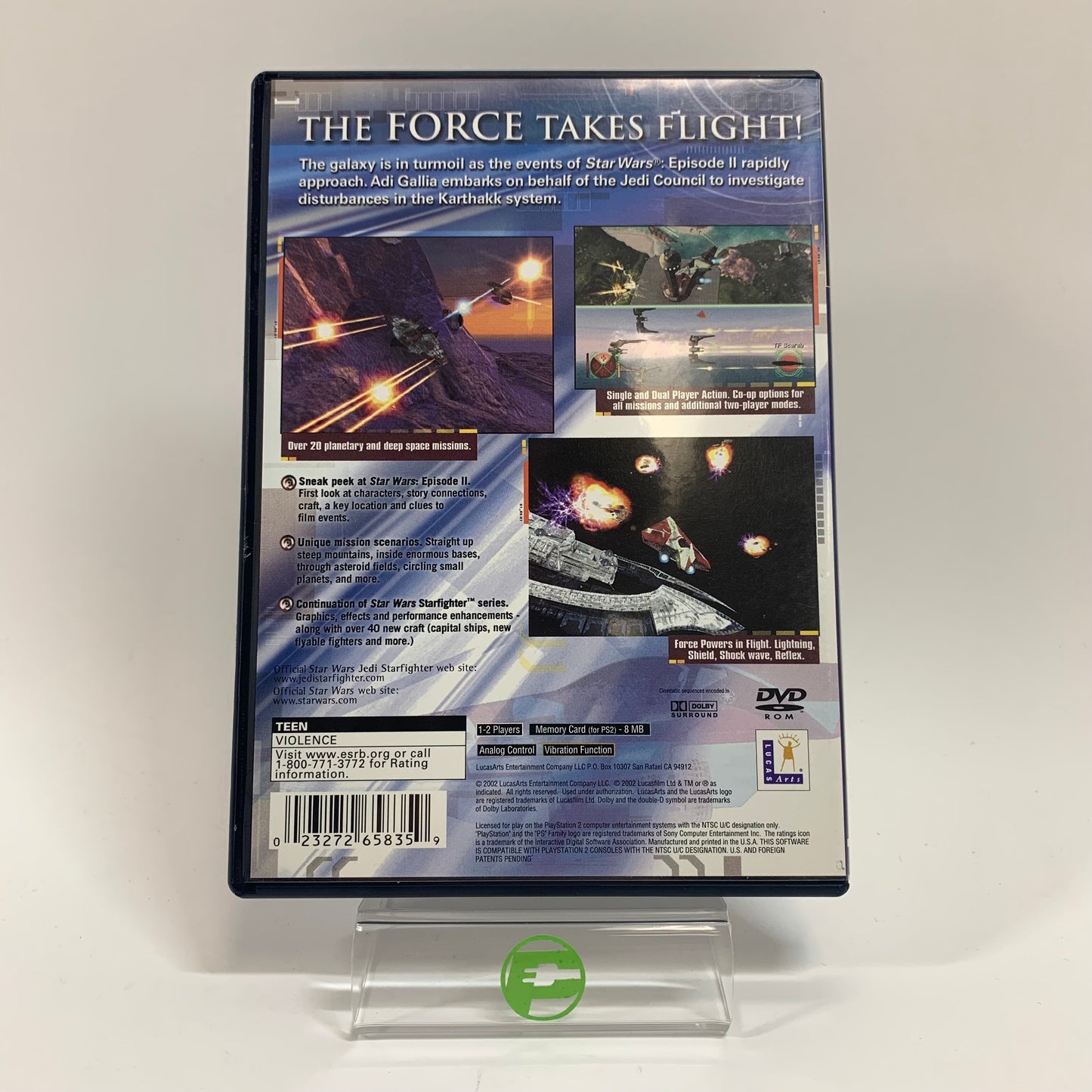 Star Wars Jedi Starfighter (Sony PlayStation 2 PS2, 2002)