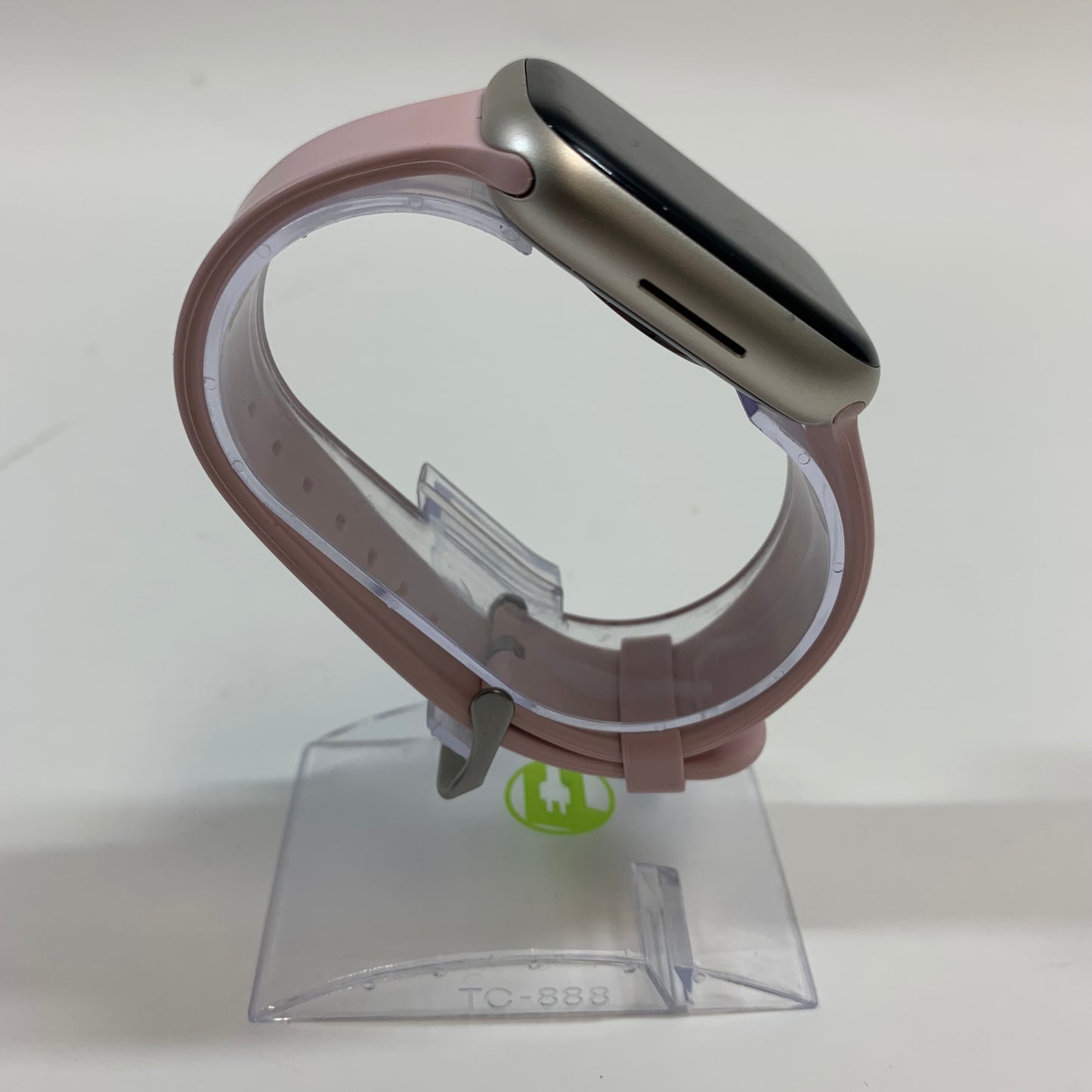 Unlocked Apple Watch Series 8 45MM Silver Aluminum Pink Sport Loop A2774