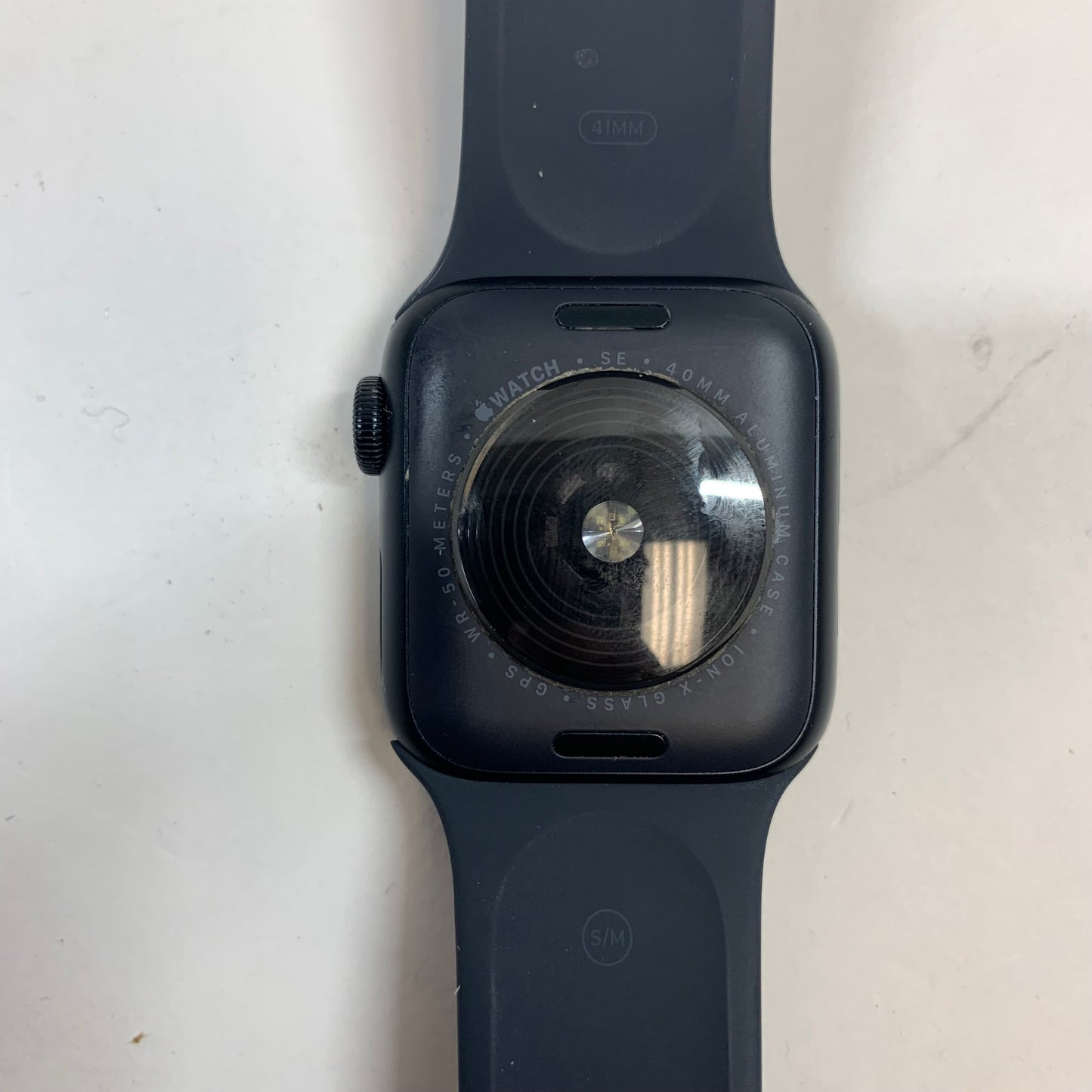 GPS Only Apple Watch SE 2nd Gen 40MM Starlight Aluminum Black Sport Band A2722