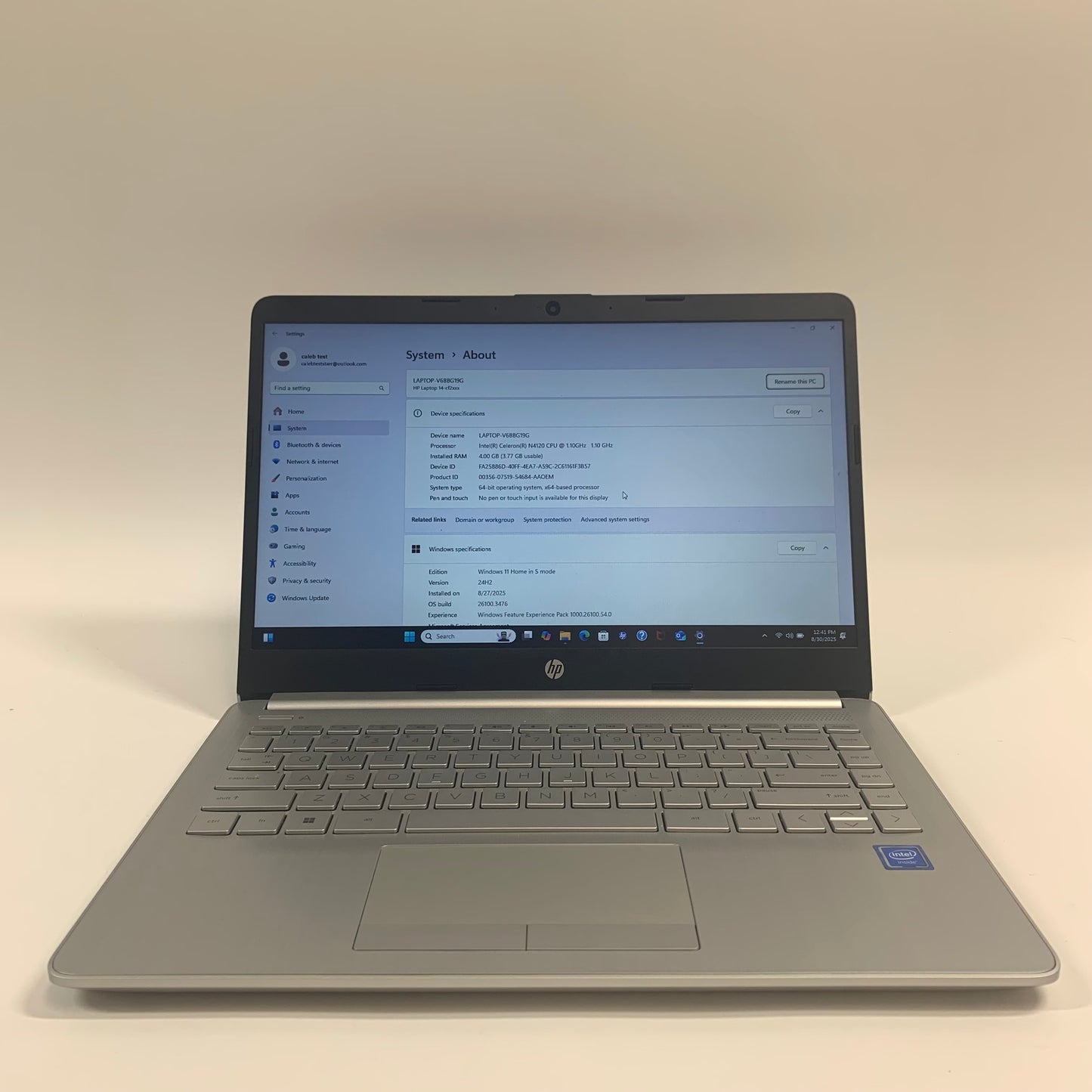 HP 14-CF2733WM A2BZ1UA 14" Celeron N4120 2.6GHz 4GB RAM 64GB SSD