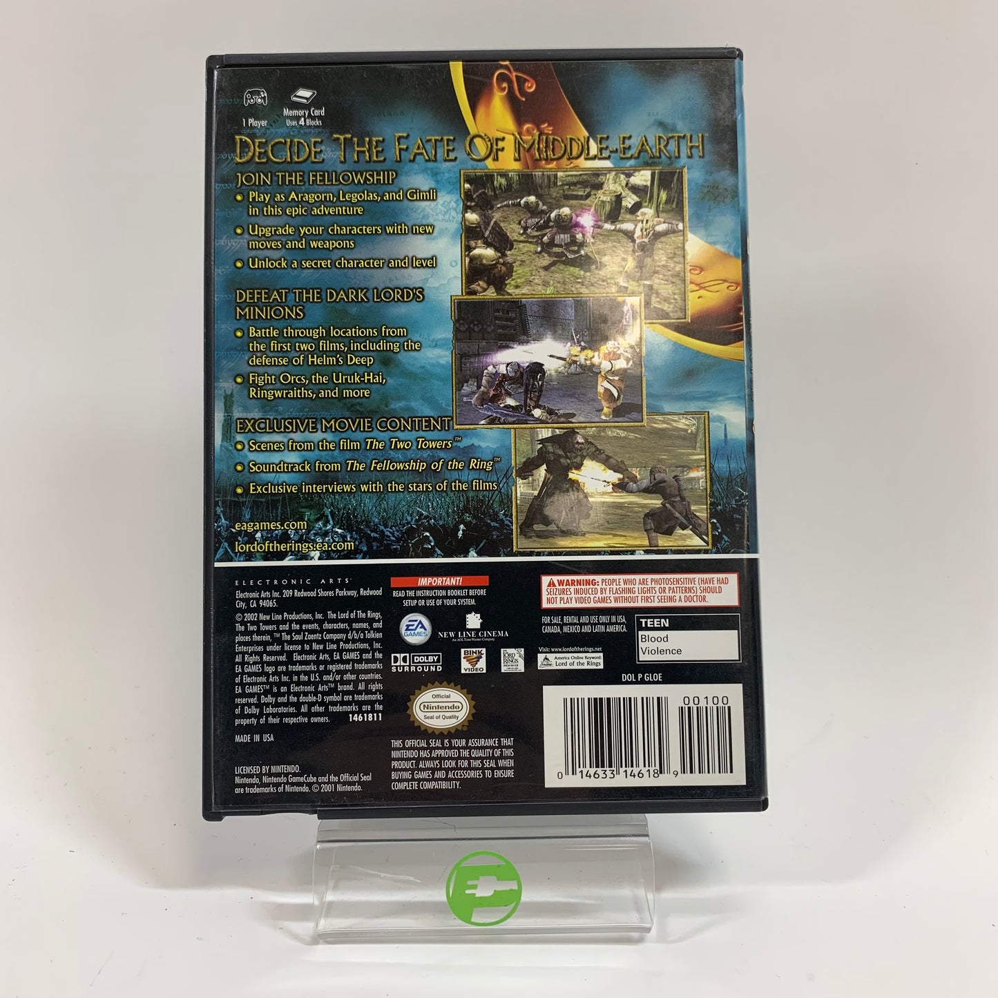 Lord of the Rings Two Towers (Nintendo GameCube, 2002)