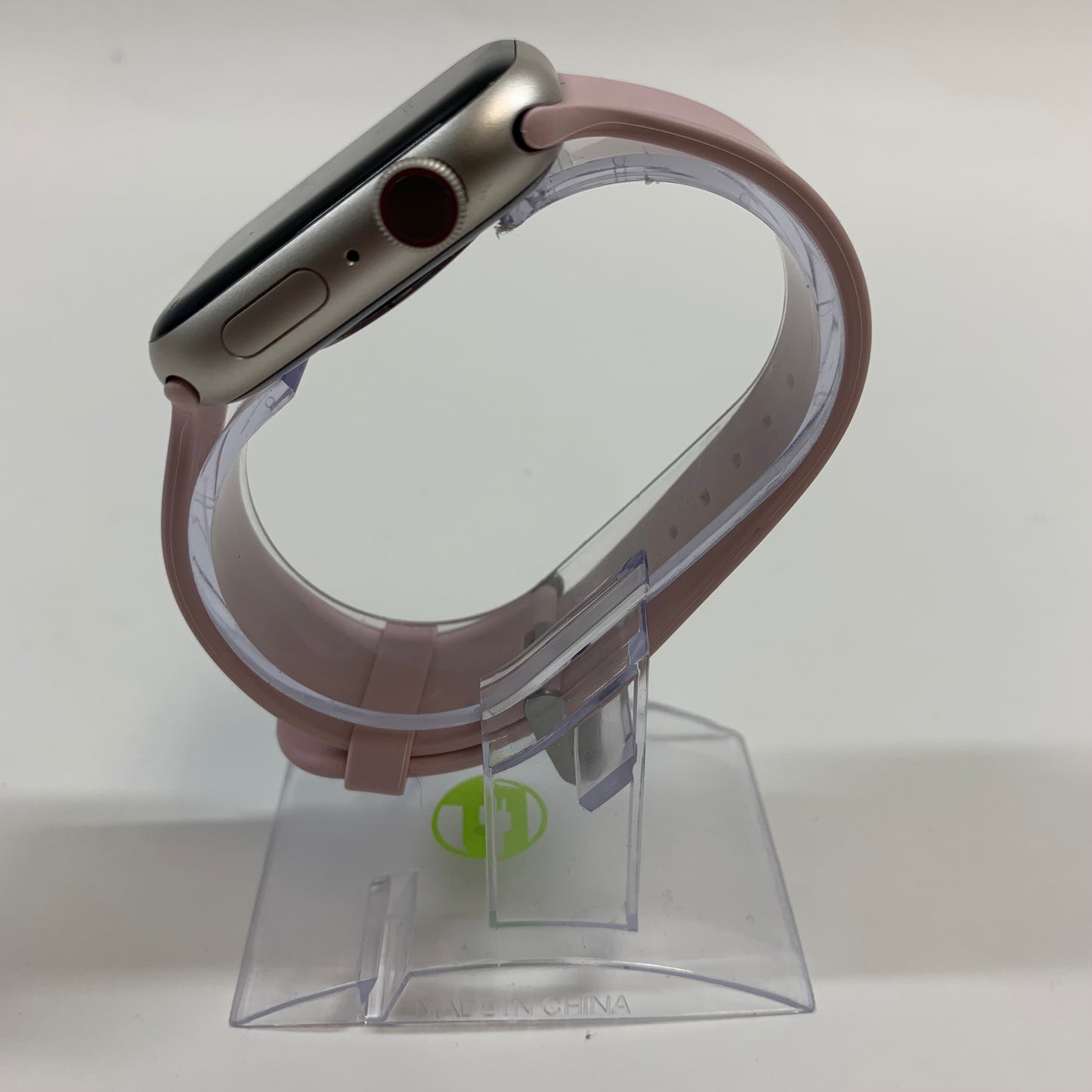 Unlocked Apple Watch Series 8 45MM Silver Aluminum Pink Sport Loop A2774