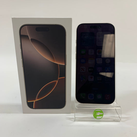 Unlocked Apple iPhone 16 Pro 256GB 18.3.2 Desert Titanium MYMJ3LL/A