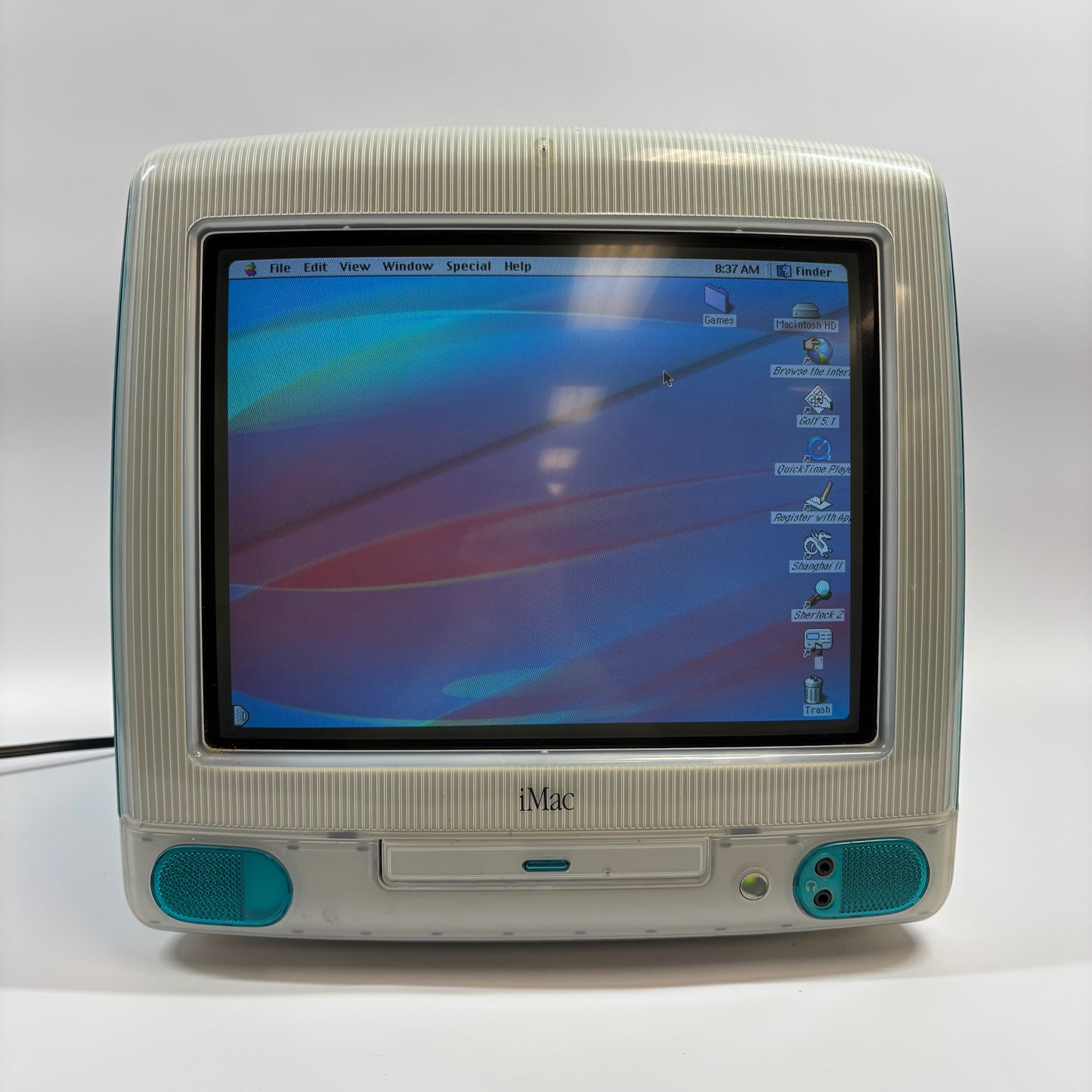 1999 Apple iMac G3 17" PowerPC G3 333MHz 32MB RAM 6GB HDD Black M4984 Blueberry