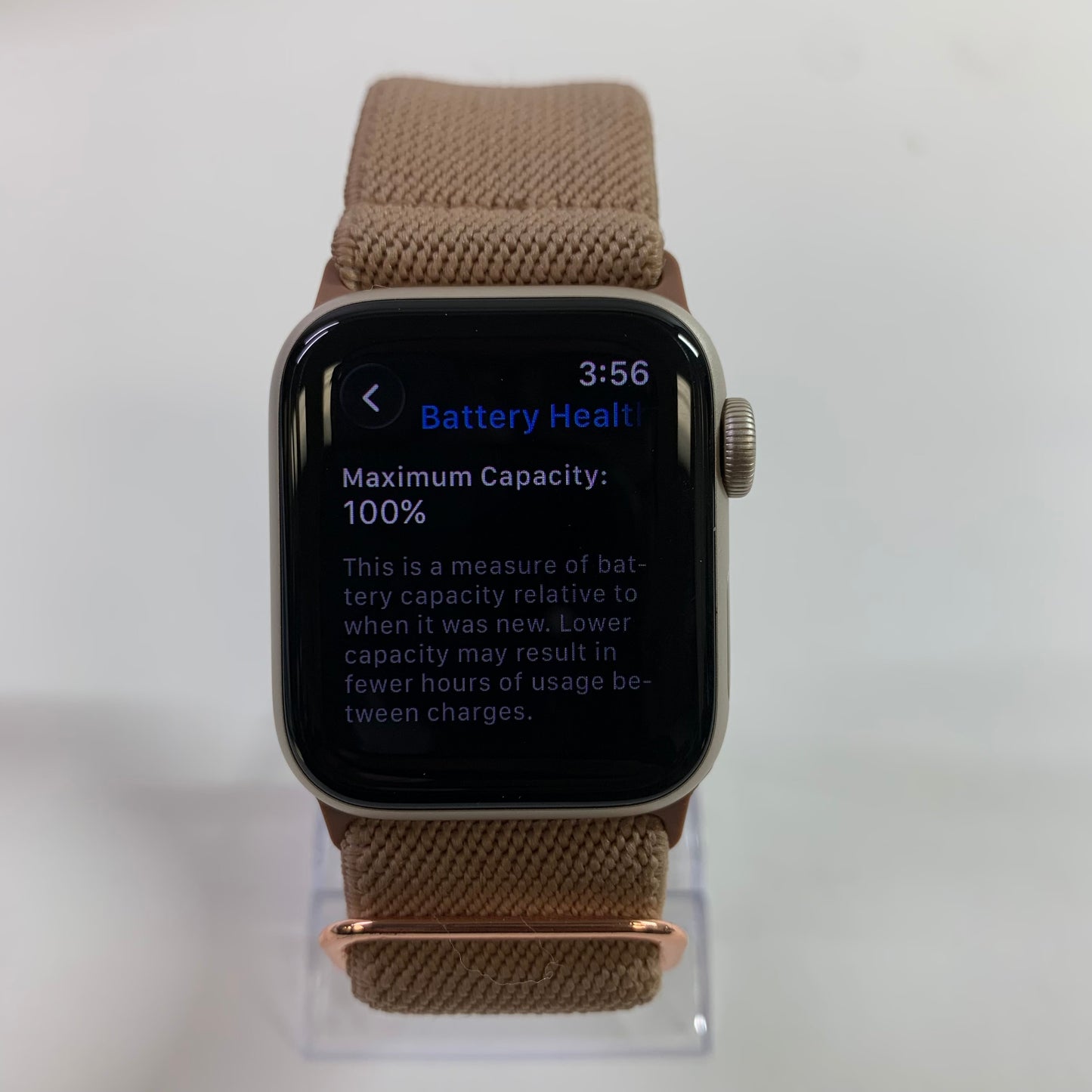 GPS Only Apple Watch SE 3 40MM Starlight Aluminum Aftermarket Band MEH34LW/A