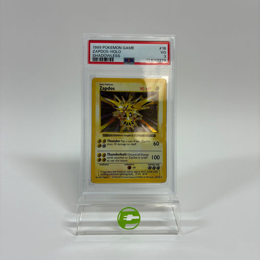 Pokémon TCG Base Set Zapdos #16 English PSA 3