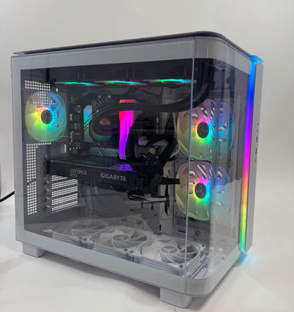 White KP95 AI Studio Elite AIO PC i9-13900K RTX 3090 32GB RAM Turbo 4TB Storage