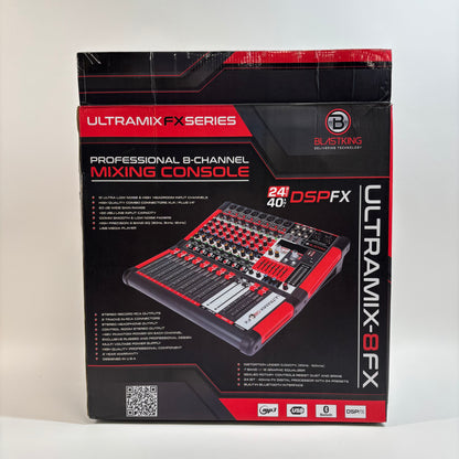 BlastKing Ultramix-8FX 8-Channel Stereo Mixing Console