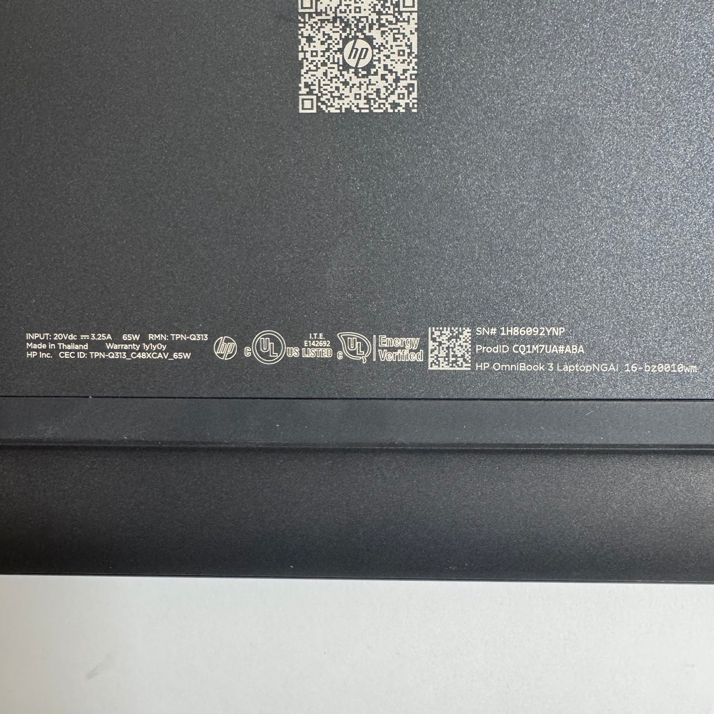 HP OmniBook 3 16-BZ001WM Snapdragon X 16GB RAM 512GB