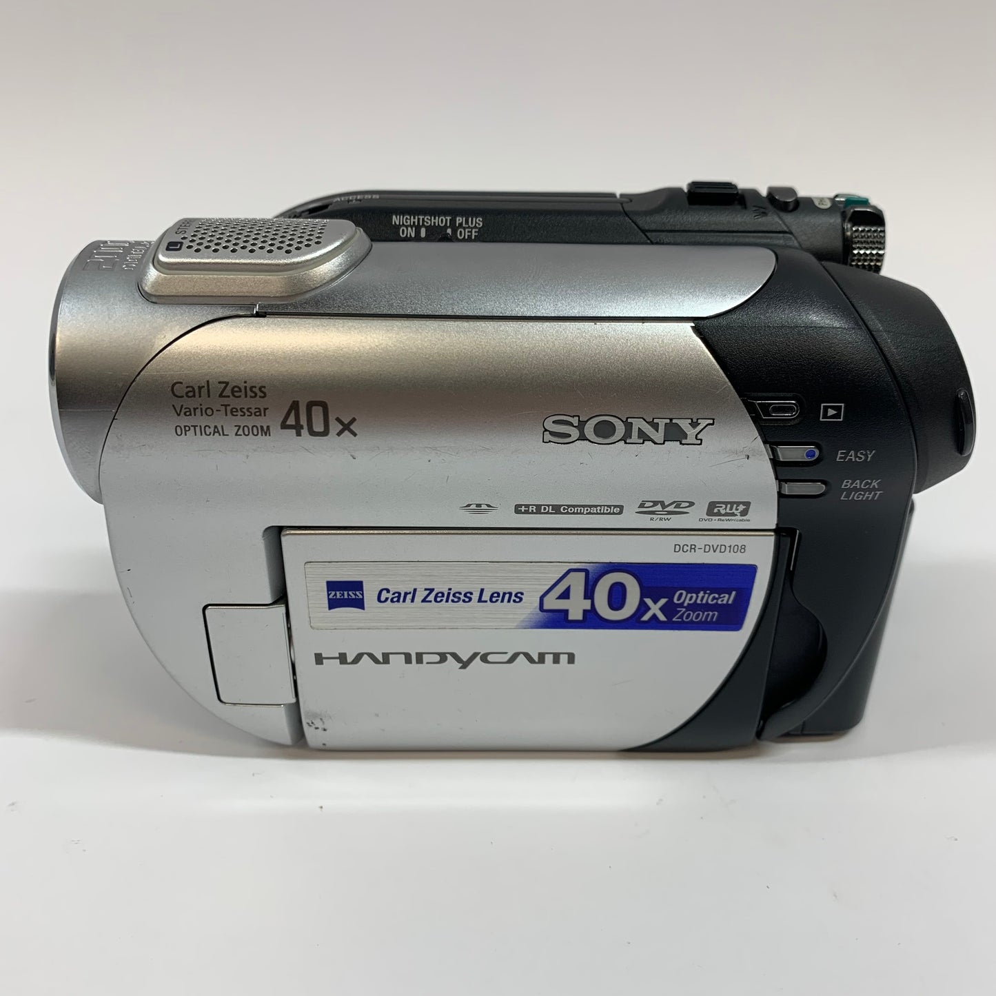 Broken Sony Handycam Digital Video Camcorder DCR-DVD108 NO DVD ACCESS
