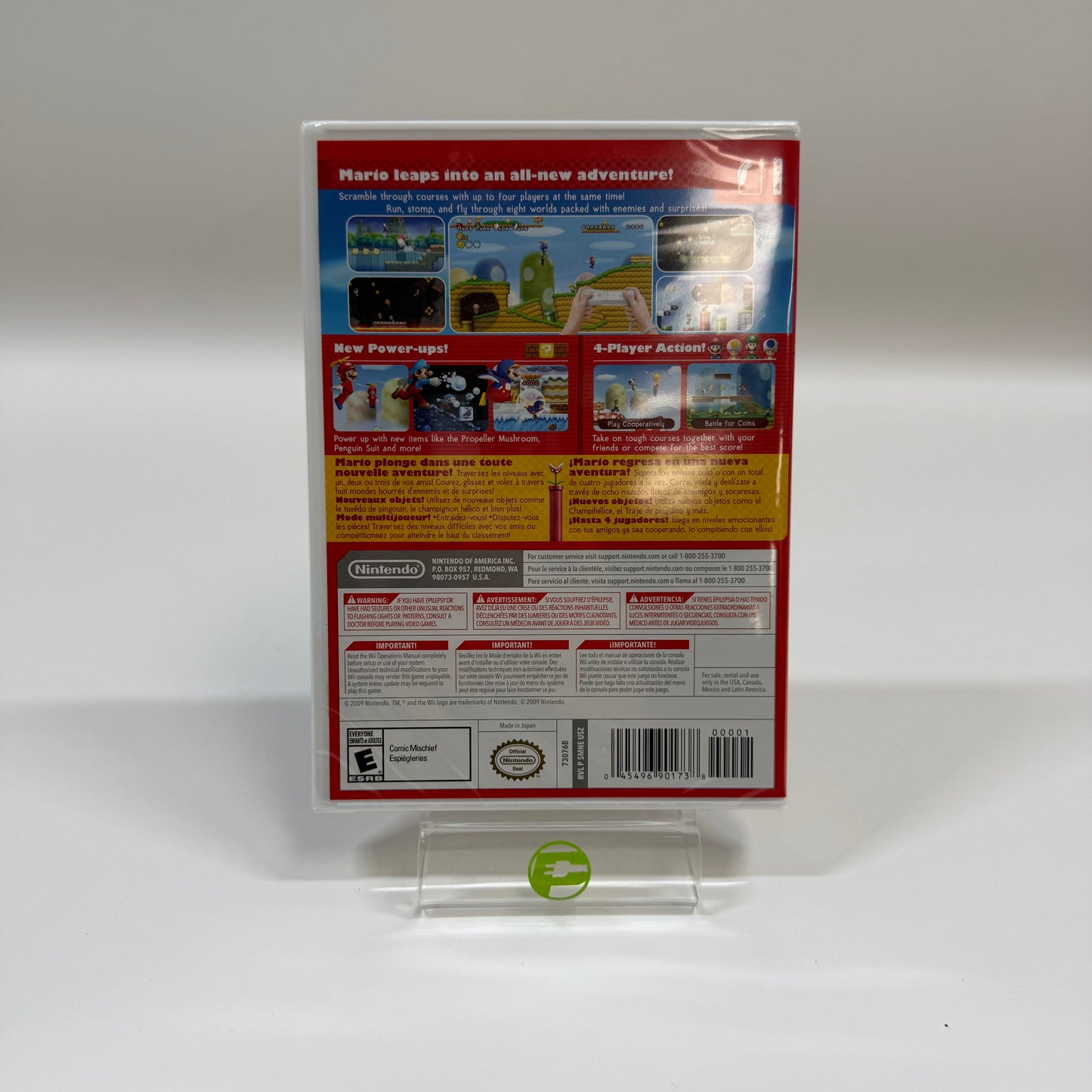 New Super Mario Bros. Wii (Nintendo Wii, 2009) (SEALED)