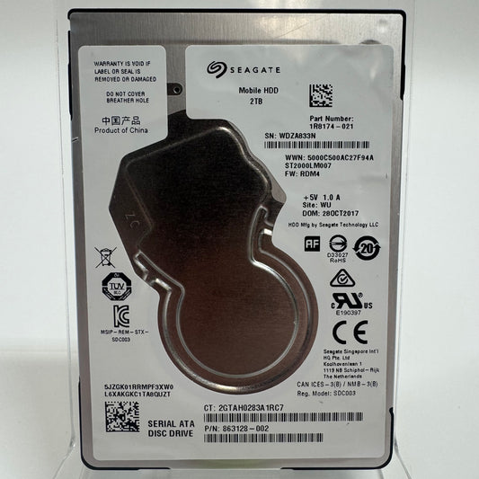 Seagate 2.5" ST2000LM007 2TB SATA III 6Gbps HDD 1R8174-021