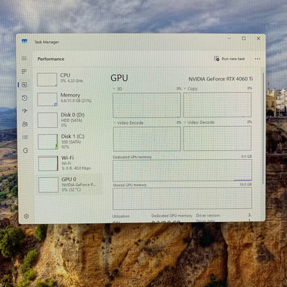 NZXT Custom Ryzen 7 5800X3D 3.40GHz 32GB RAM 256GB SSD ZOTAC GeForce RTX 4060 Ti