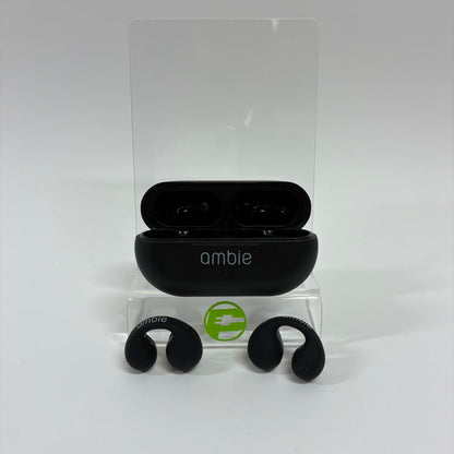 Ambie Sound Earcuffs Open Ear True Wireless Earbuds Black AM-TW01