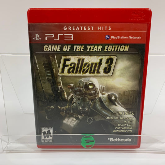Fallout 3 [Game of the Year Greatest Hits] (Sony PlayStation 3 PS3, 2009)