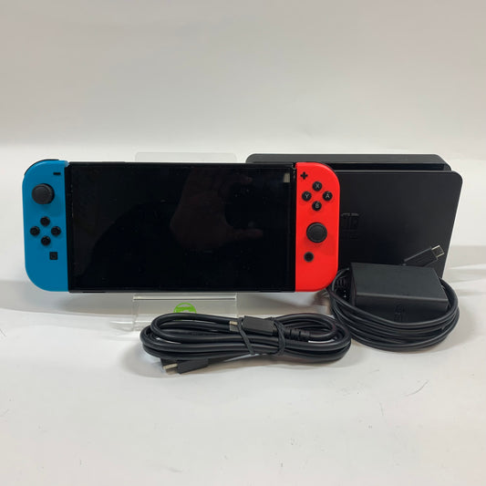 Nintendo Switch OLED Video Game Console HEG-001 blue/red