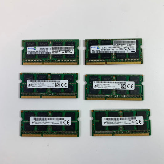 Lot of Various SODIMM 48GB (6X8GB) RAM DDR3 1600MHz
