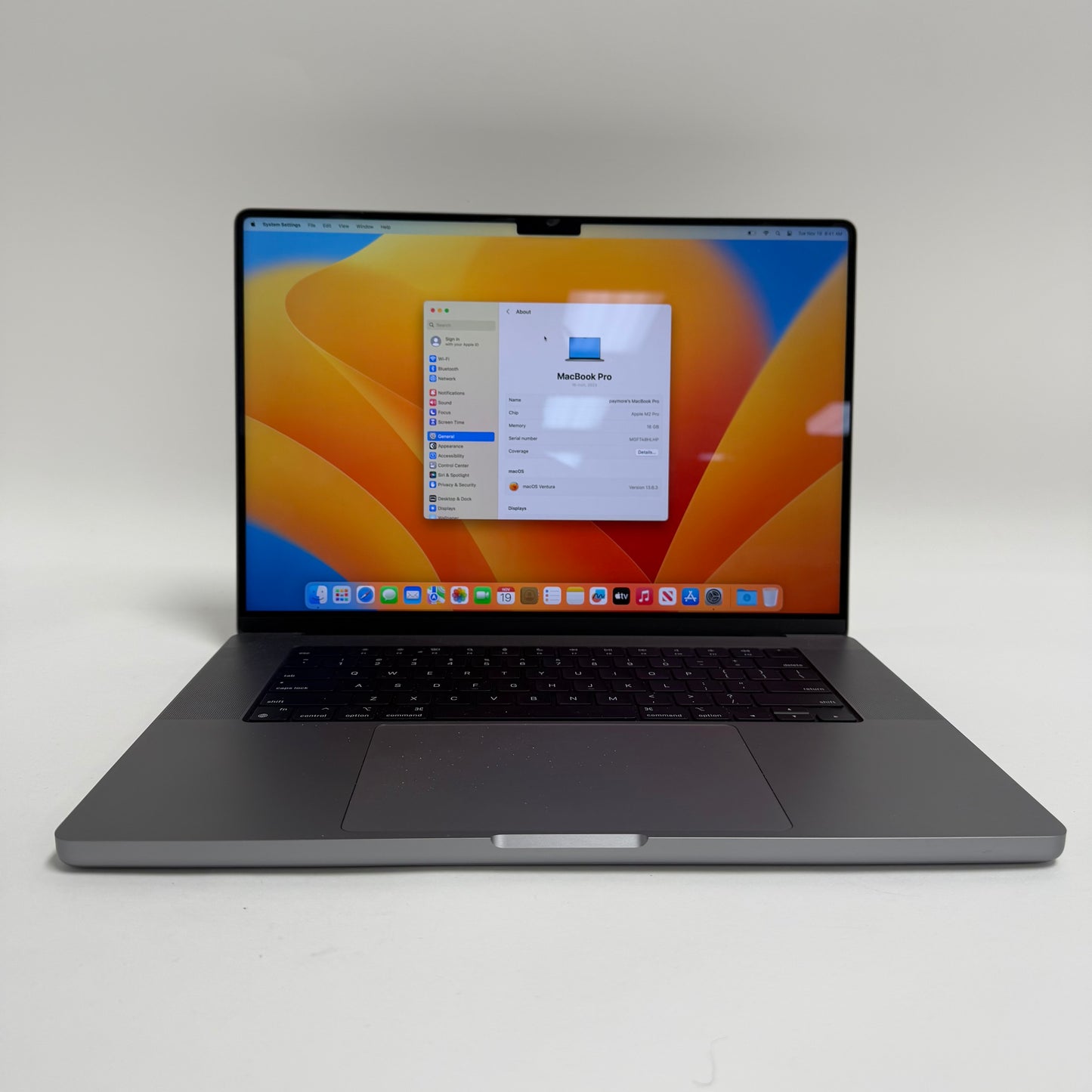 2023 Apple MacBook Pro 16" M2 Pro 3.5GHz 16GB RAM 512GB SSD Silver A2780