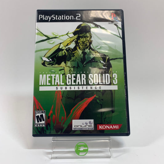 Metal Gear Solid 3 Subsistence (Sony PlayStation 2 PS2, 2006)
