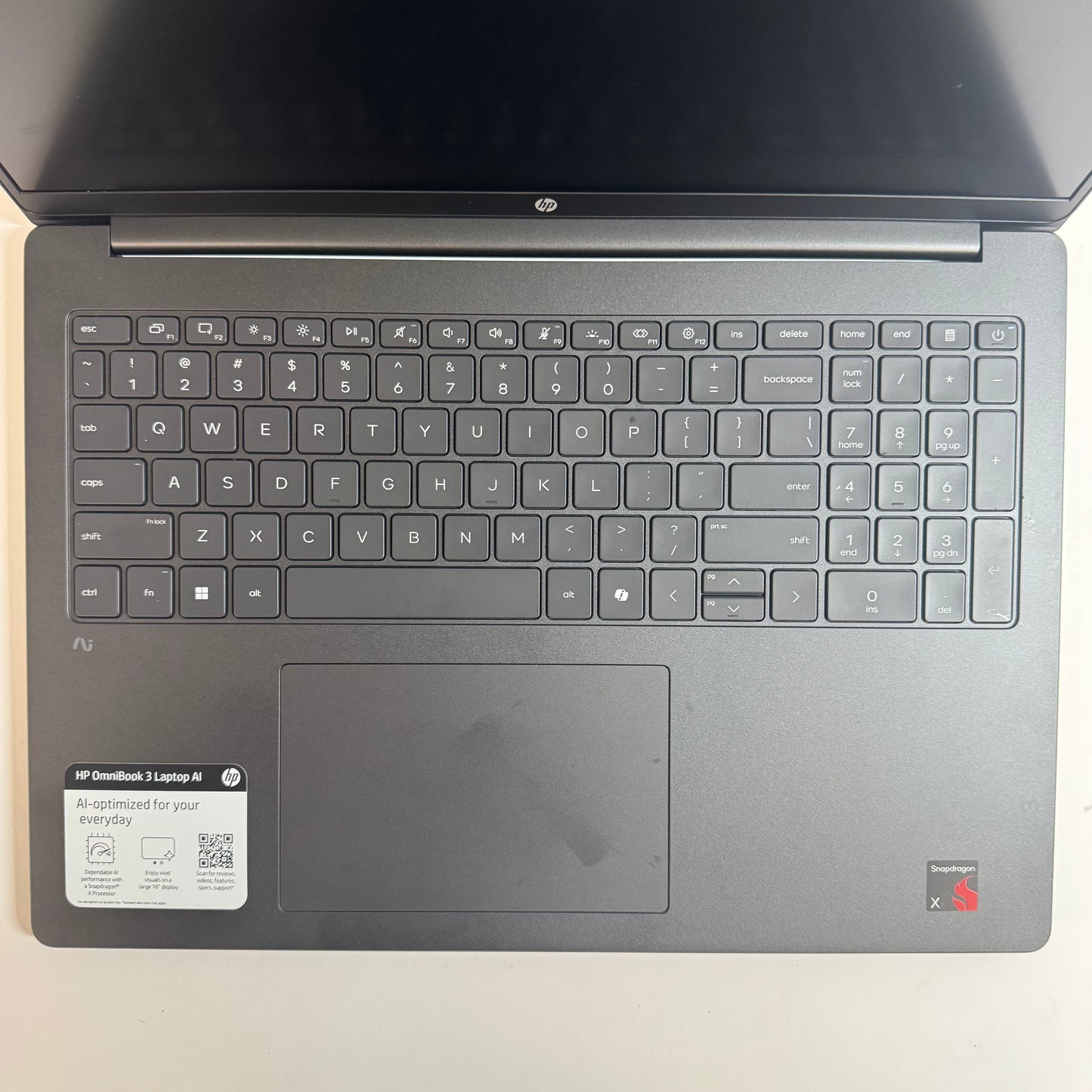 HP OmniBook 3 16-BZ001WM Snapdragon X 16GB RAM 512GB
