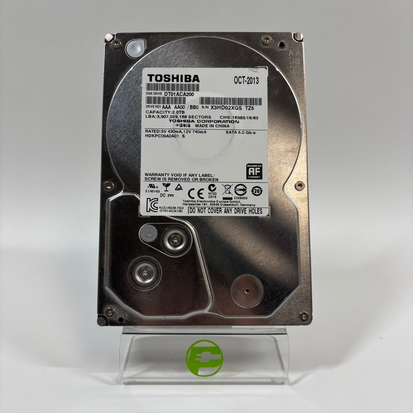 Toshiba 3.5" DT01ACA200 2TB SATA III 6Gbps HDD