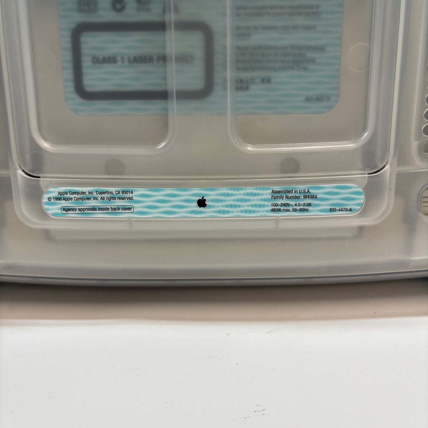 1999 Apple iMac G3 17" PowerPC G3 333MHz 32MB RAM 6GB HDD Black M4984 Blueberry