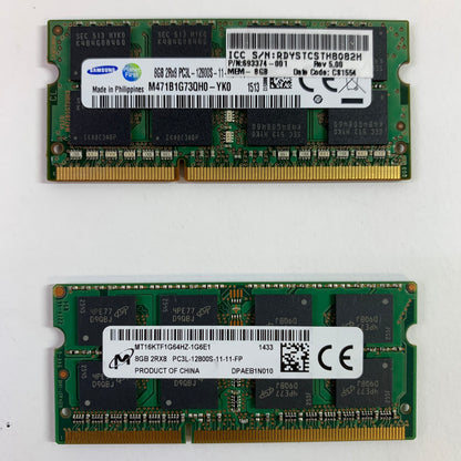 Lot of Various SODIMM 48GB (6X8GB) RAM DDR3 1600MHz