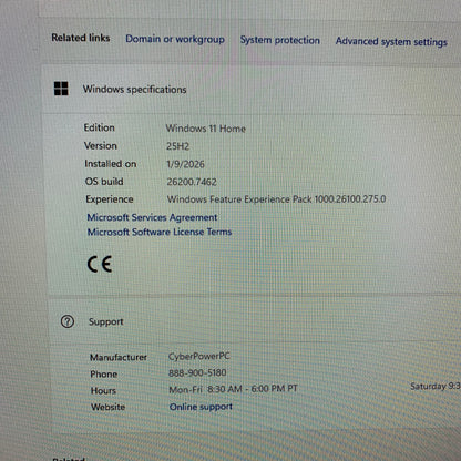 NZXT Custom Ryzen 7 5800X3D 3.40GHz 32GB RAM 256GB SSD ZOTAC GeForce RTX 4060 Ti