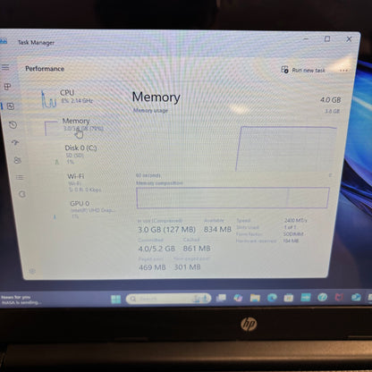 HP Pavilion 14-DQ0060NR 14" Celeron N4120 1.1GHz 4GB RAM 64GB SSD