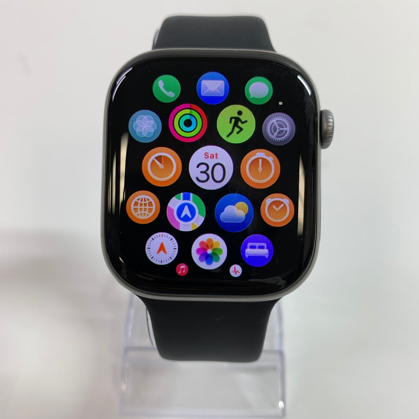 GPS Apple Watch Series 11 46MM Space Gray Aluminum Black Sport BandMEV44LW/A