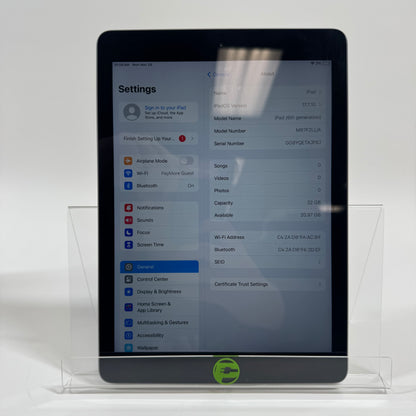 WiFi Only Apple iPad 6th Gen 32GB Space Gray MR7J2LL/A