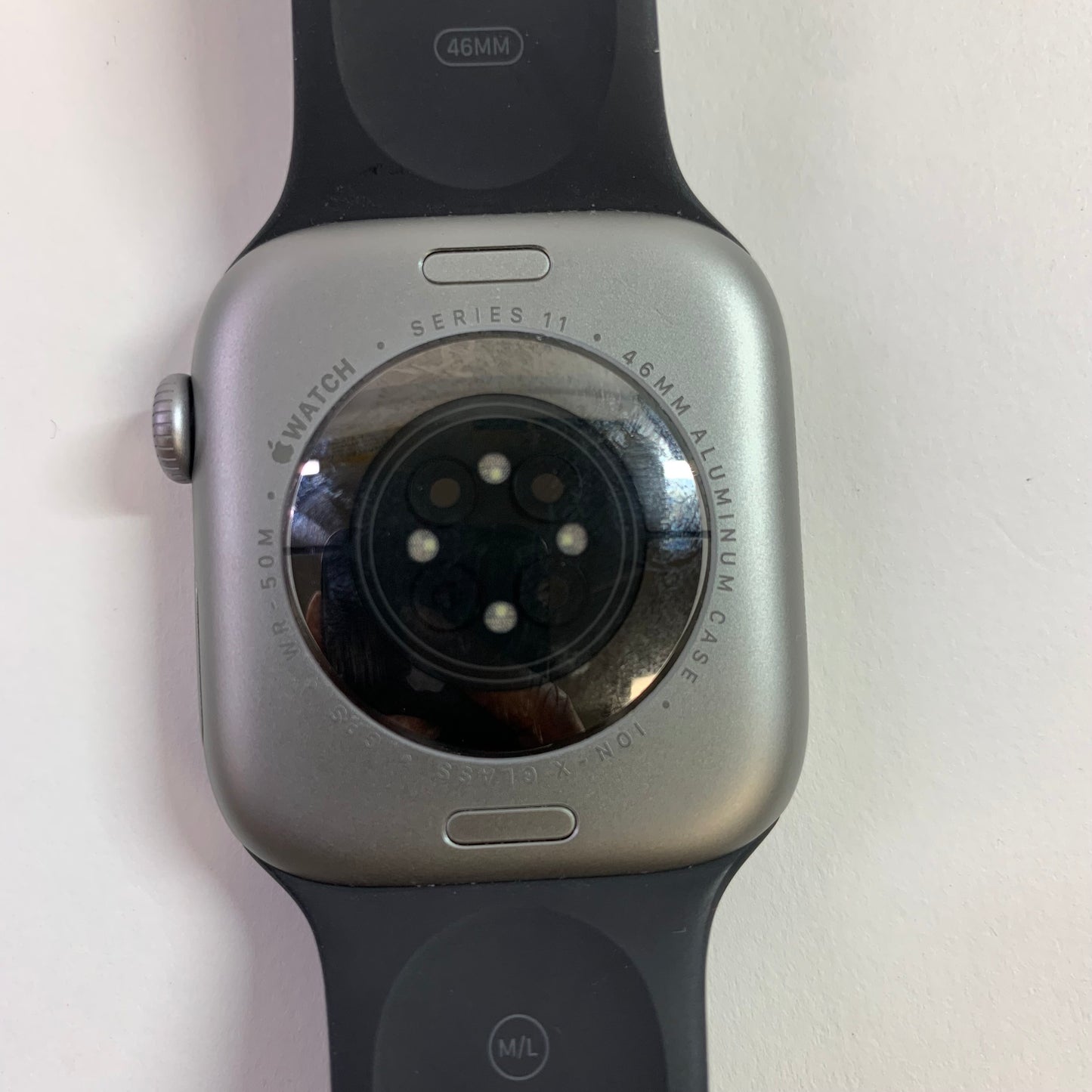 GPS Apple Watch Series 11 46MM Space Gray Aluminum Black Sport BandMEV44LW/A