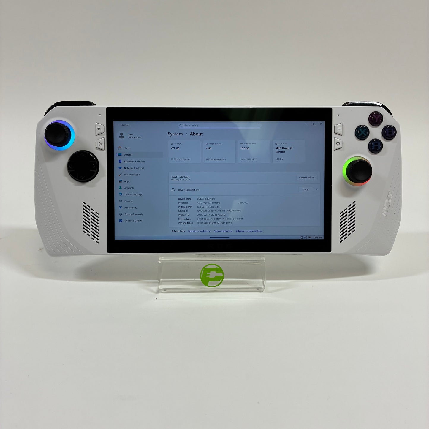 Asus ROG Ally 7" AMD Ryzen Z1 Extreme 16GB RAM 512GB White RC72LA-ALLYX.Z1X