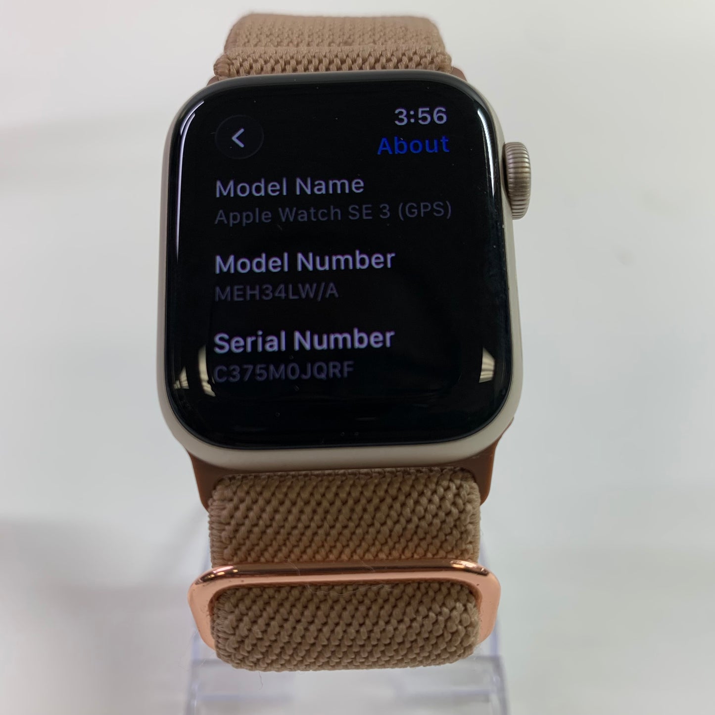 GPS Only Apple Watch SE 3 40MM Starlight Aluminum Aftermarket Band MEH34LW/A