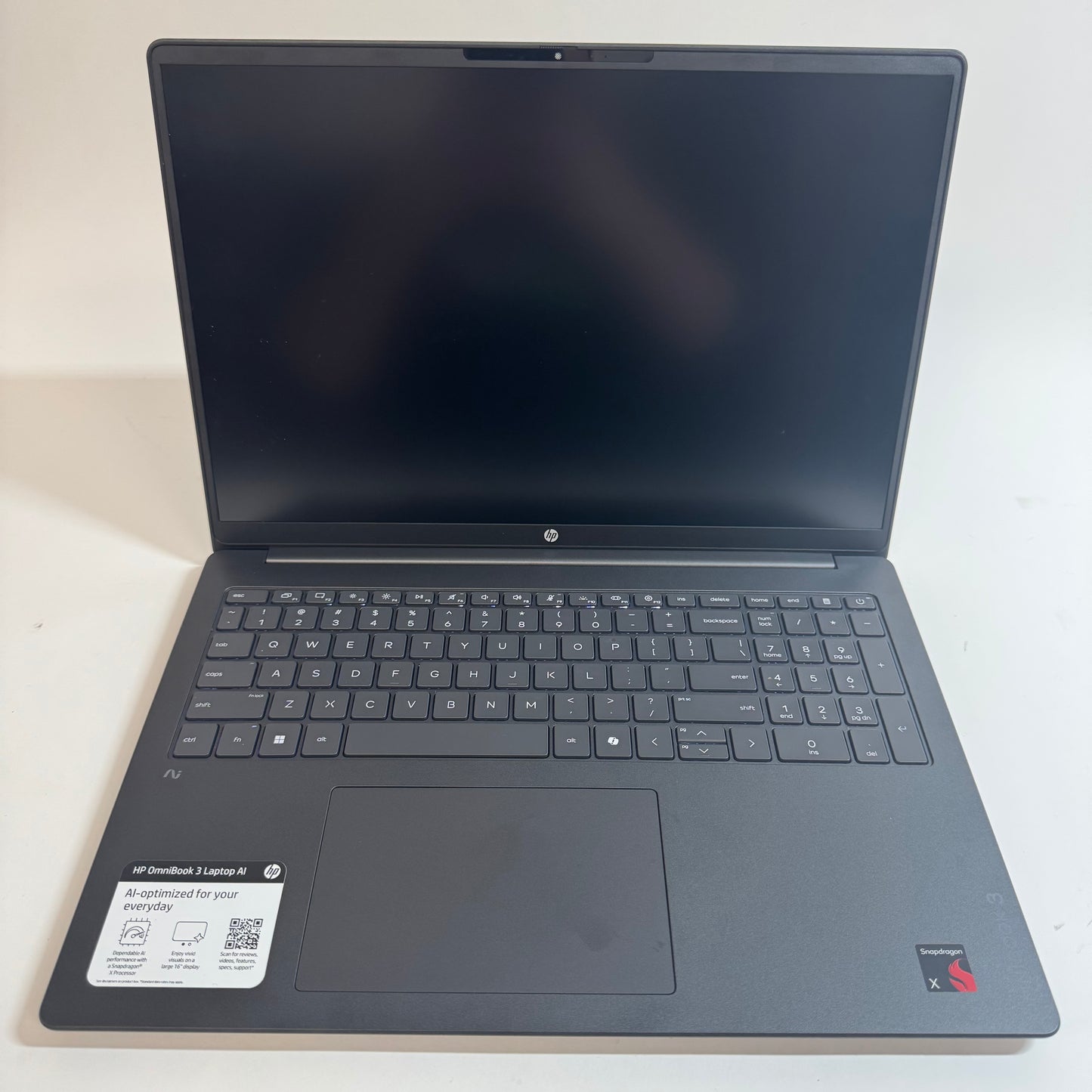 HP OmniBook 3 16-BZ001WM Snapdragon X 16GB RAM 512GB