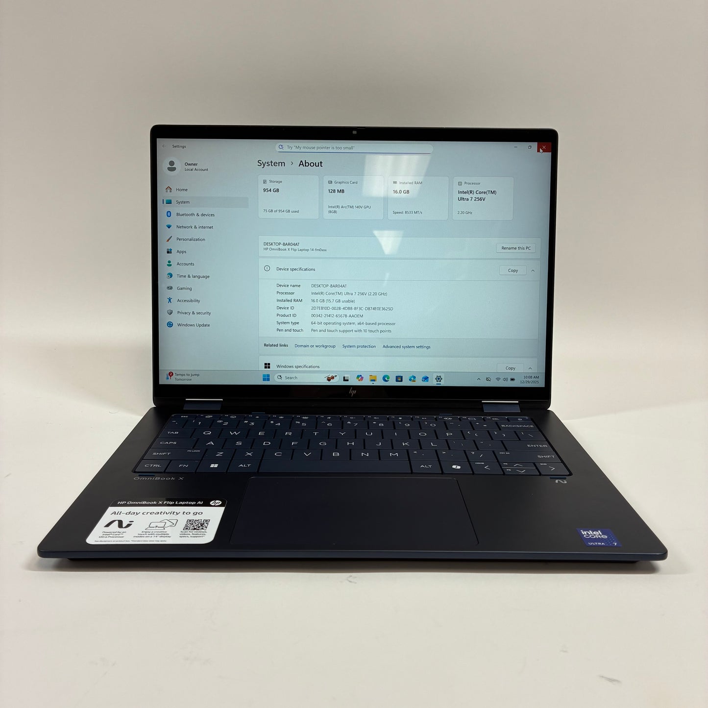 HP Omnibook X 14-FM0XXX 14" Core Ultra 7 256V 2.2GHz 16GB RAM 1TB SSD