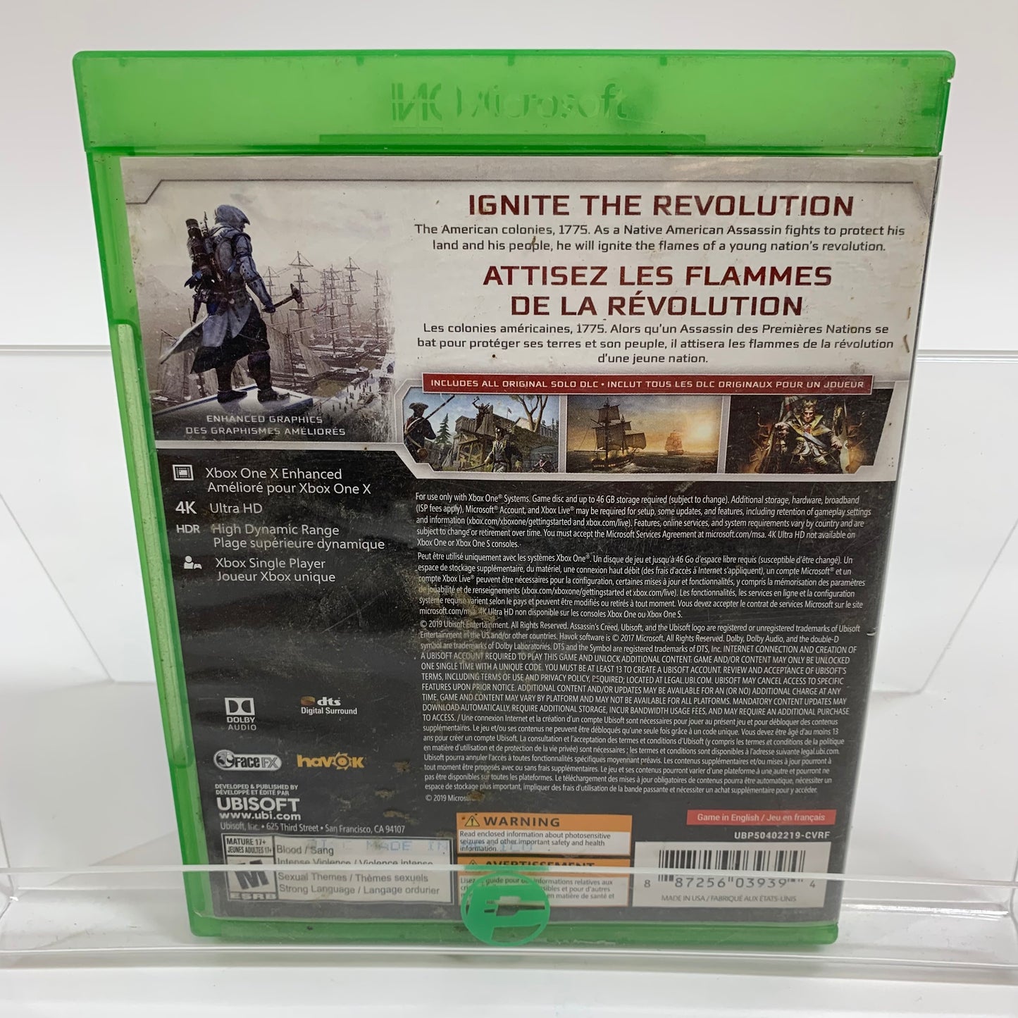 Assassin's Creed III Remastered (Microsoft Xbox One, 2019)