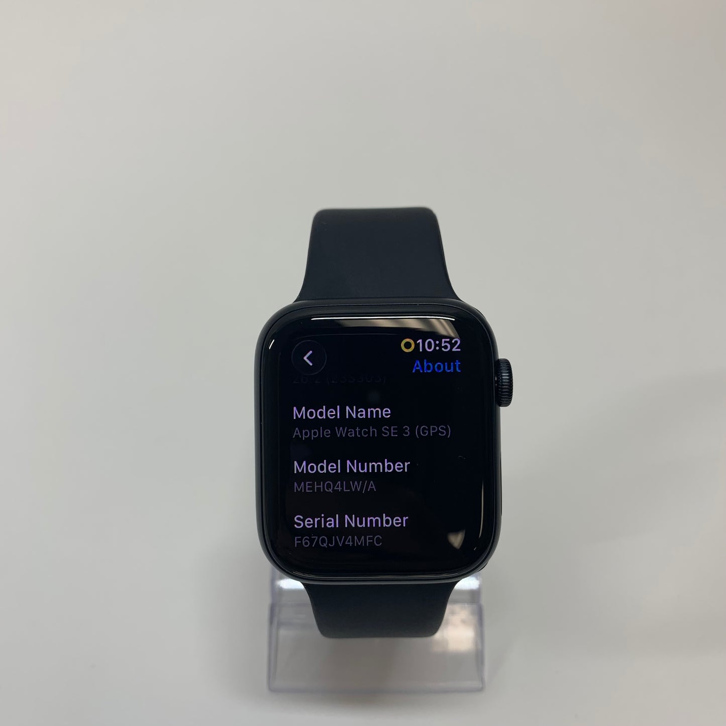 GPS Only Apple Watch SE 3 44MM Midnight Aluminum Aftermarket Band MEHQ4LW/A