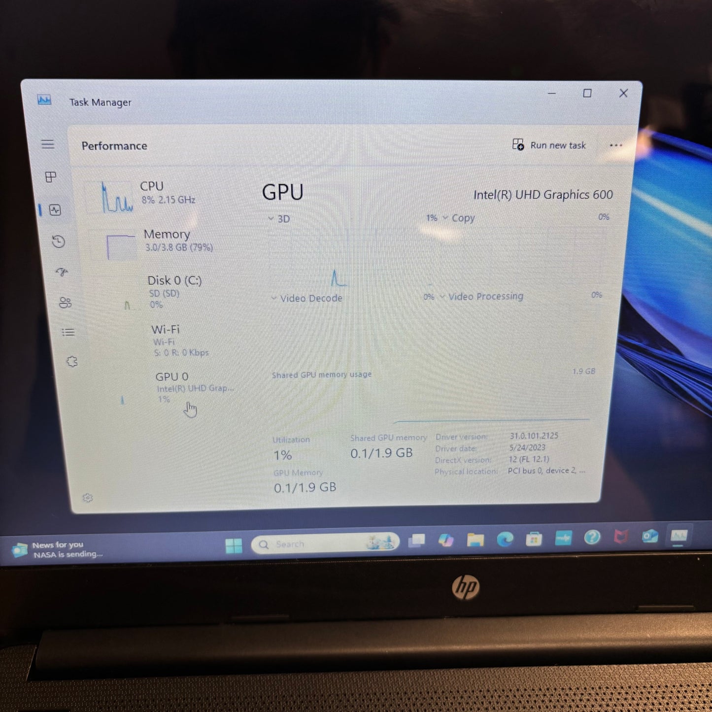 HP Pavilion 14-DQ0060NR 14" Celeron N4120 1.1GHz 4GB RAM 64GB SSD