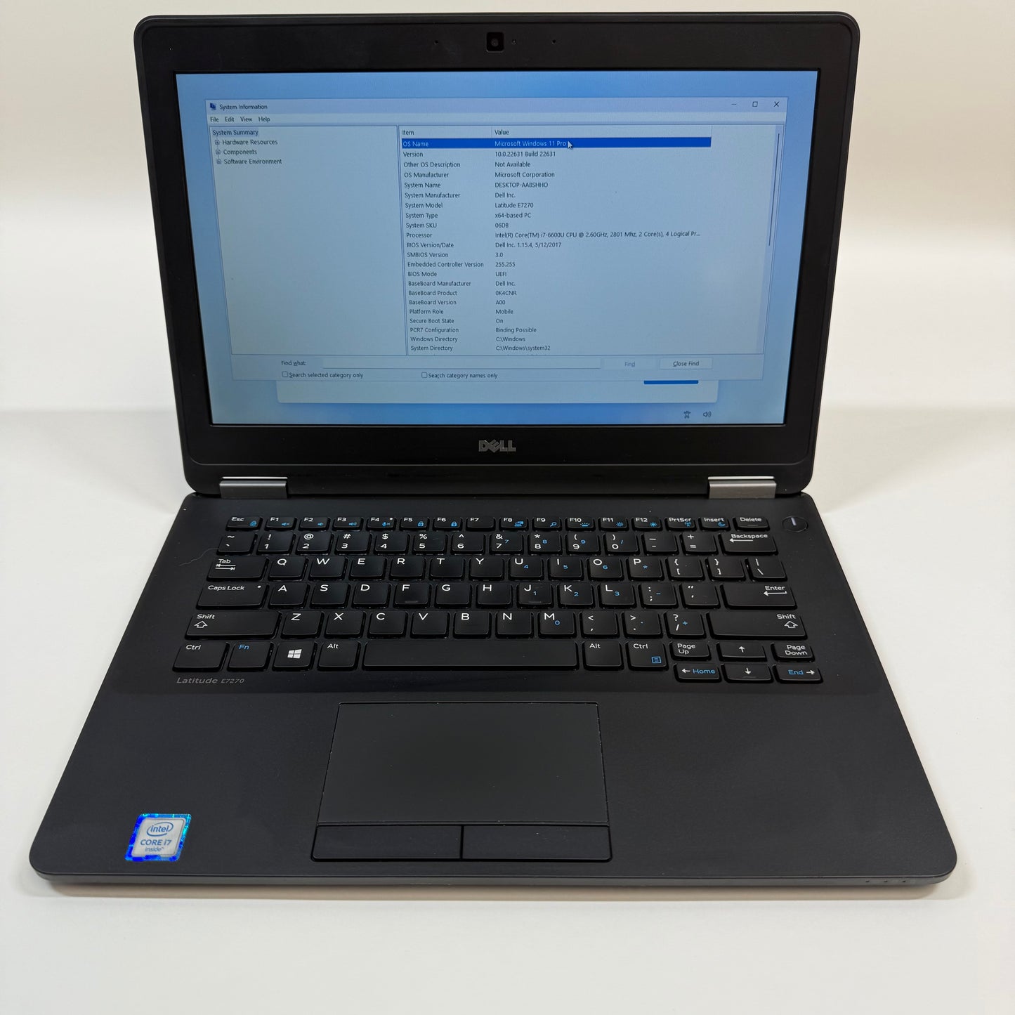 Dell Latitude E7270 12.5" i7-6600U 2.6GHz 16GB RAM 256GB SSD