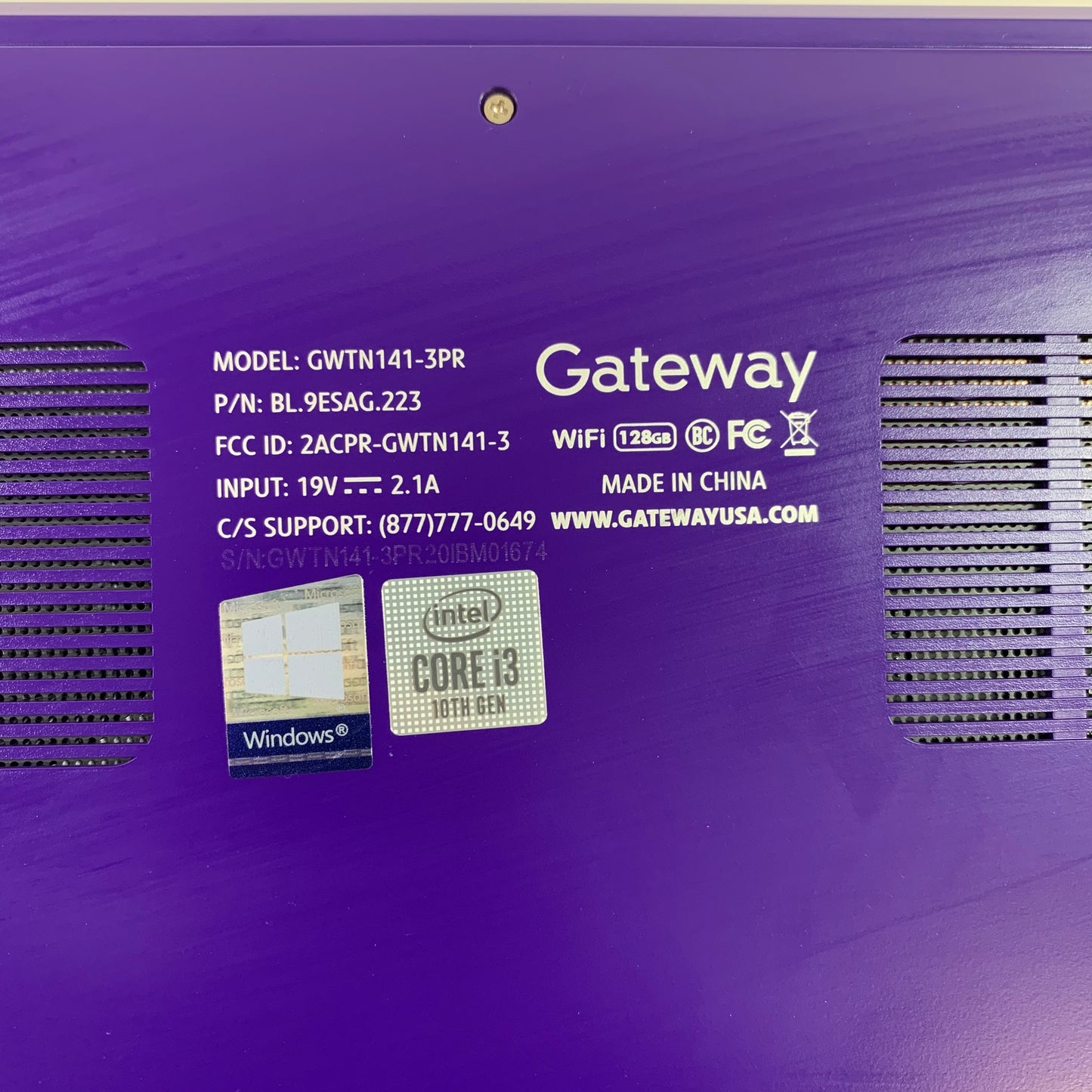 Gateway GWTN141 14.1" i3-1005G1 1.2GHz 4GB RAM 128GB SSD