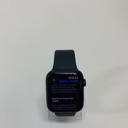 GPS Only Apple Watch SE 3 44MM Midnight Aluminum Aftermarket Band MEHQ4LW/A