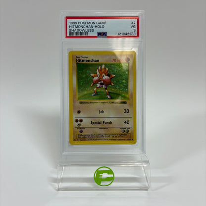 Pokémon TCG Base Set Hitmonchan #7 English PSA 3