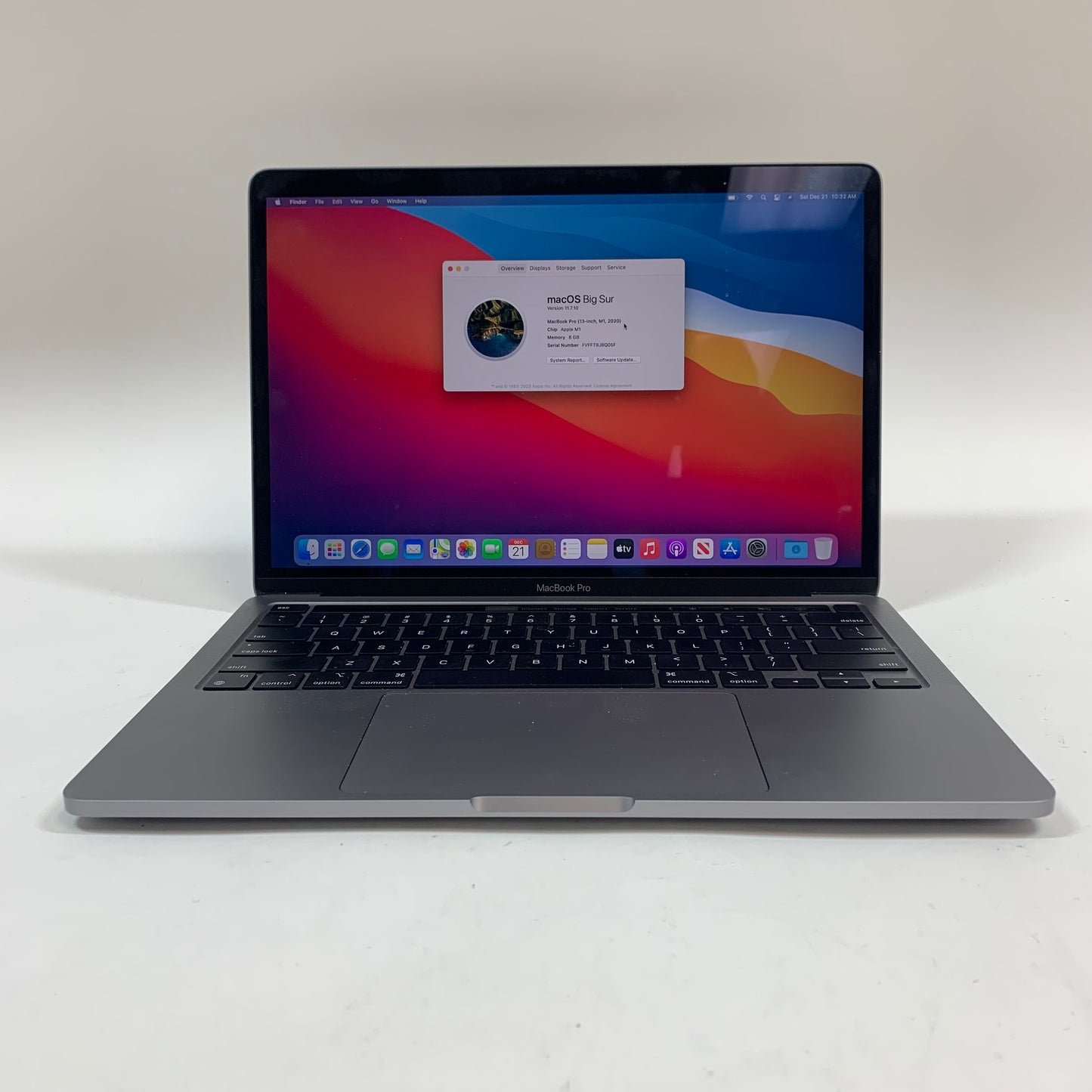 2020 Apple MacBook Pro 13.3" M1 3.2GHz 8GB RAM 512GB SSD Silver A2338